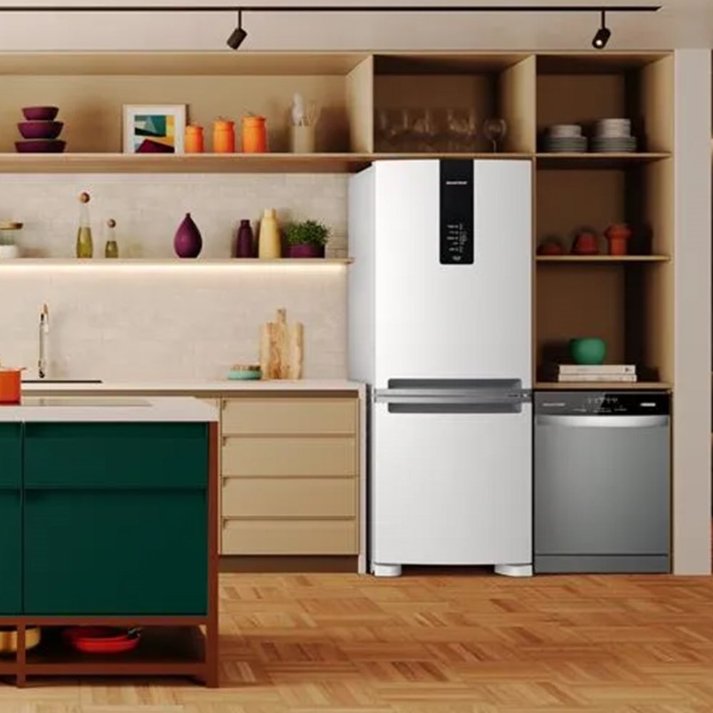 Geladeira/Refrigerador 2 Portas 447 Litros Brastemp BRE57 - Frost Free, Branco, 110V