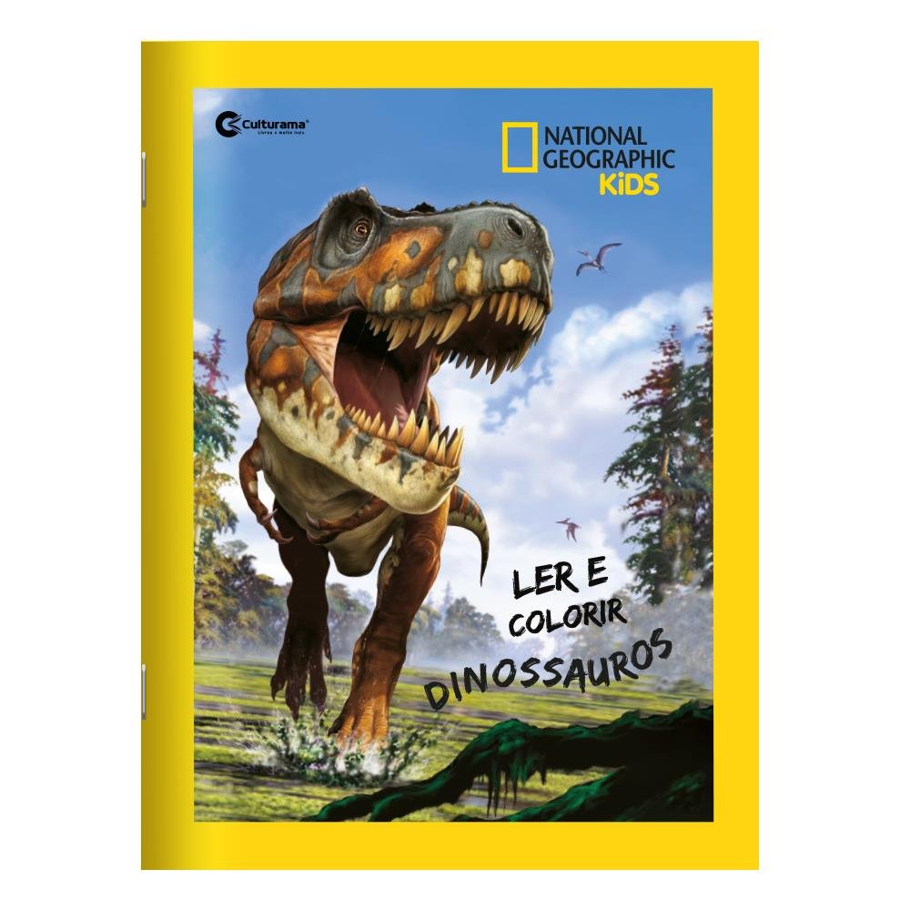Livro para Ler e Colorir Dinossauros - National Geographic - Sortido em 4 Capas