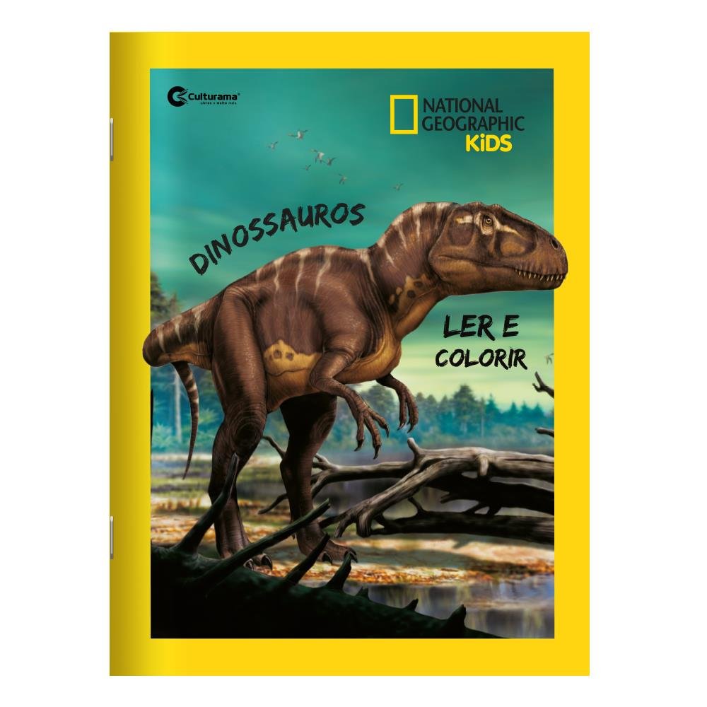 Livro para Ler e Colorir Dinossauros - National Geographic - Sortido em 4 Capas