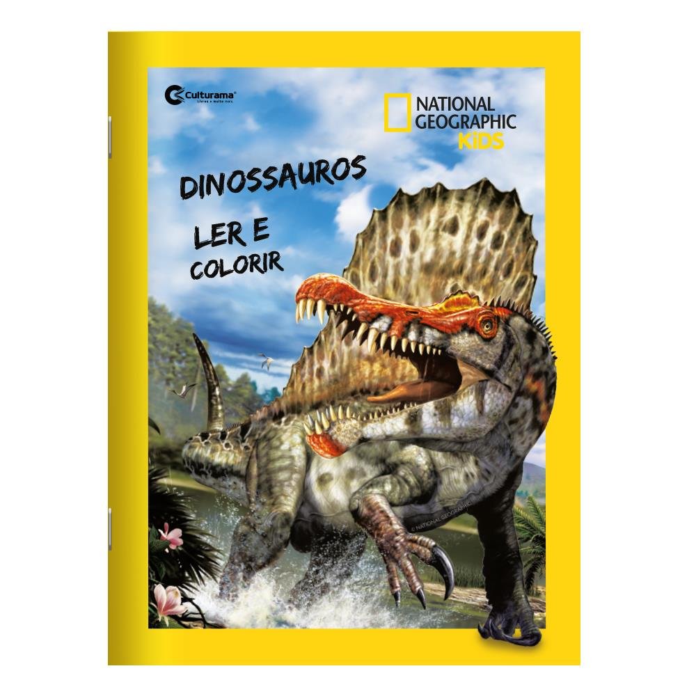 Livro para Ler e Colorir Dinossauros - National Geographic - Sortido em 4 Capas