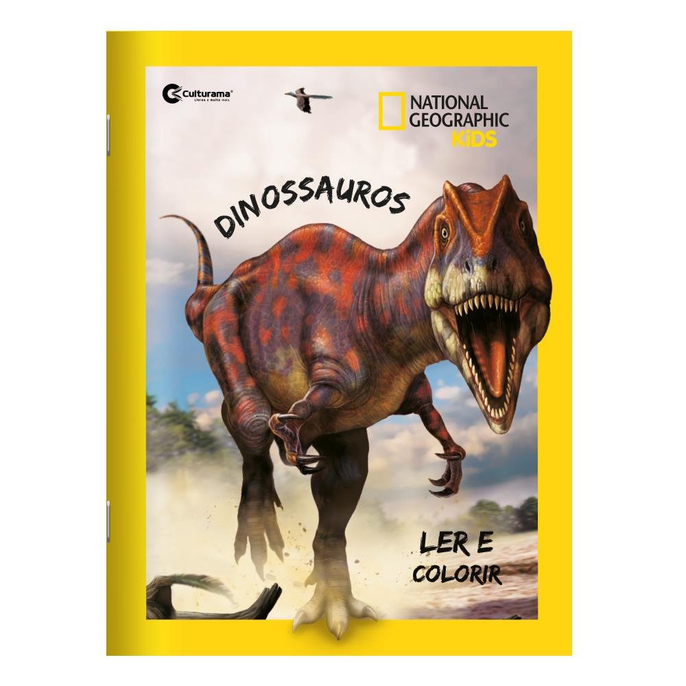 Livro para Ler e Colorir Dinossauros - National Geographic - Sortido em 4 Capas