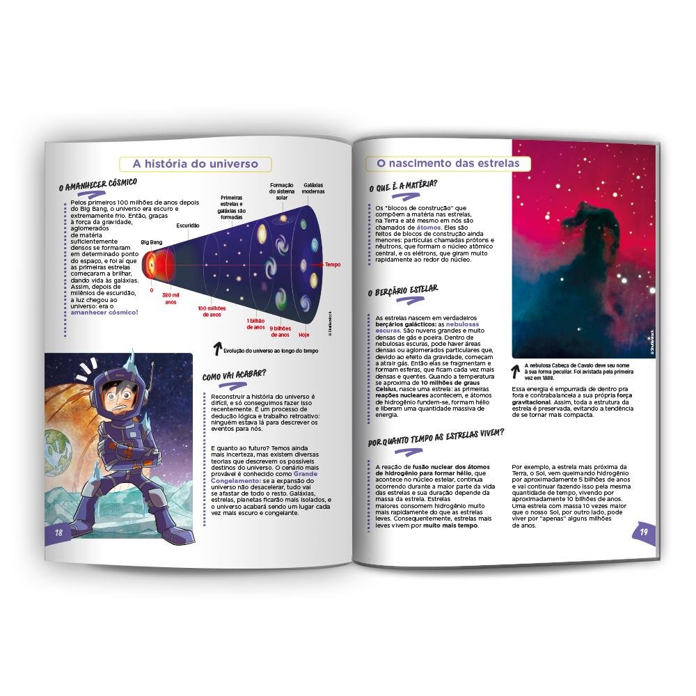 Livro Ciência Em Quadrinhos - Planetas E Galáxias - A Origem De Tudo - Volume 1