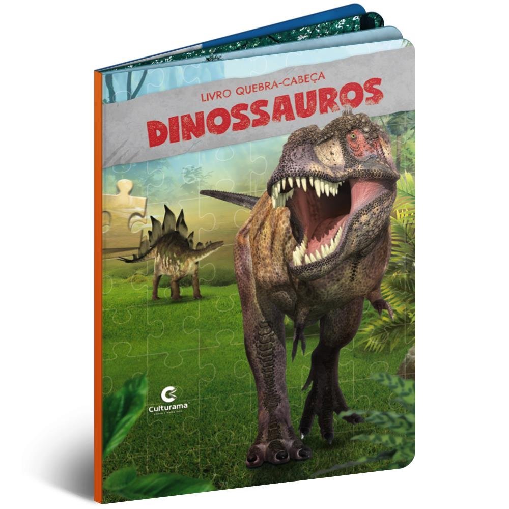 Livro com Quebra - Cabeça - Dinossauros