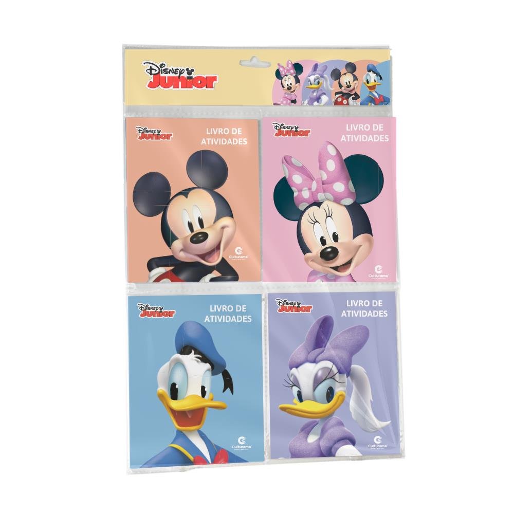 4 Minilivros De Atividades - Mickey