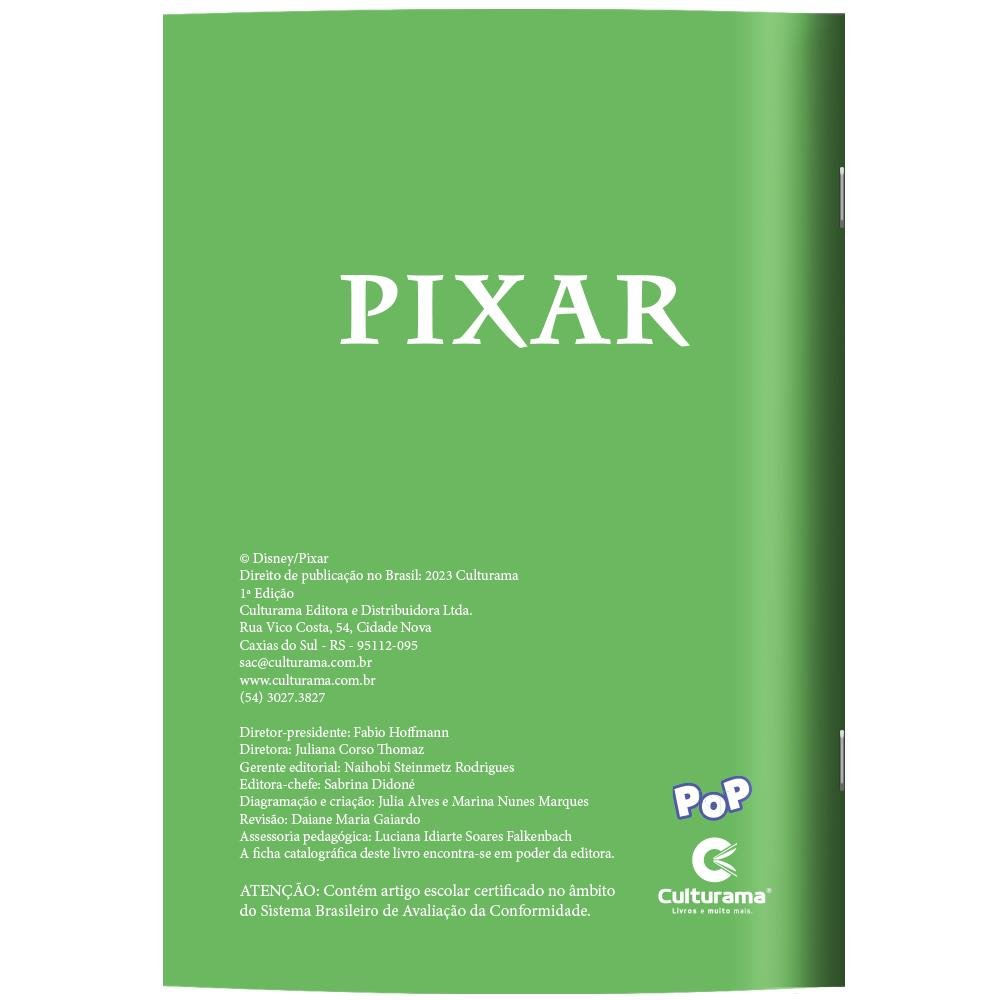 Minilivro Ler E Colorir Com Lápis - Pixar