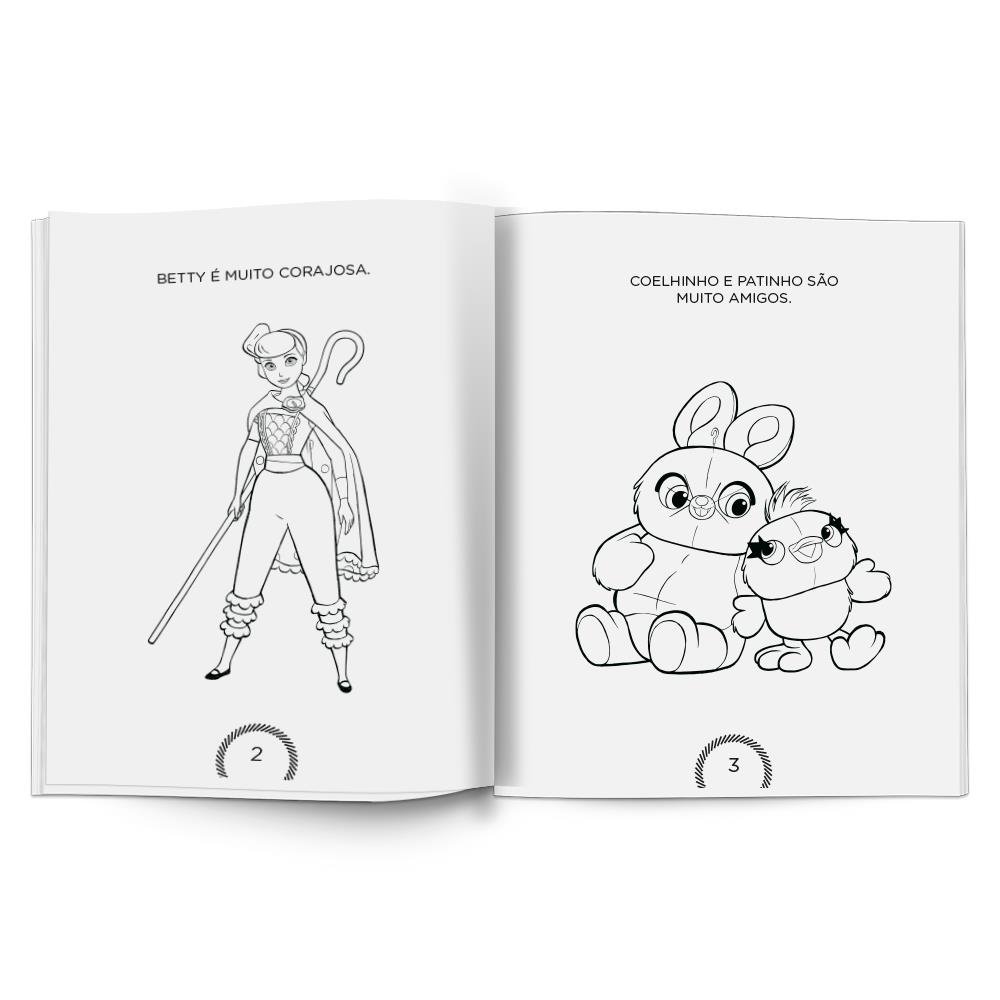 Minilivro Ler E Colorir Com Lápis - Pixar