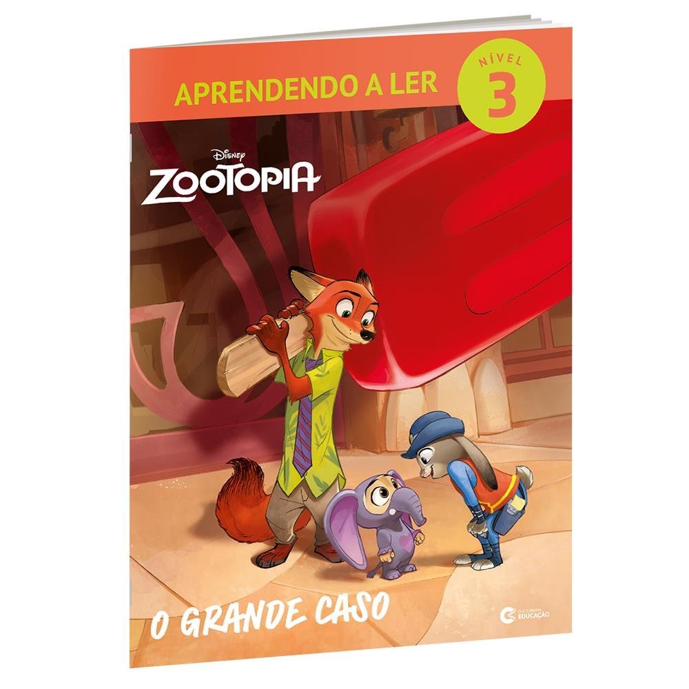 Livro Aprendendo A Ler Nivel 3 - Zootopia - O Grande Caso