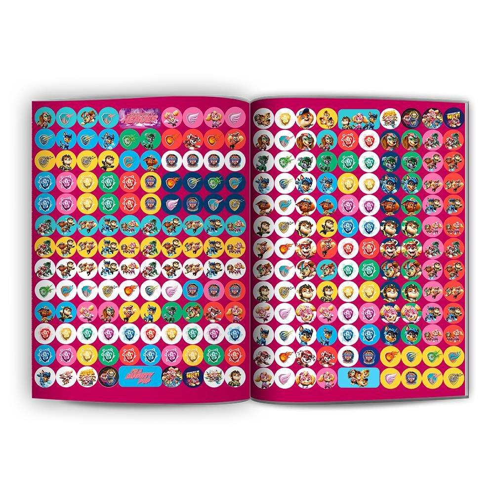 Livro com 500 Adesivos Patrulha Canina - Um Filme Superpoderoso