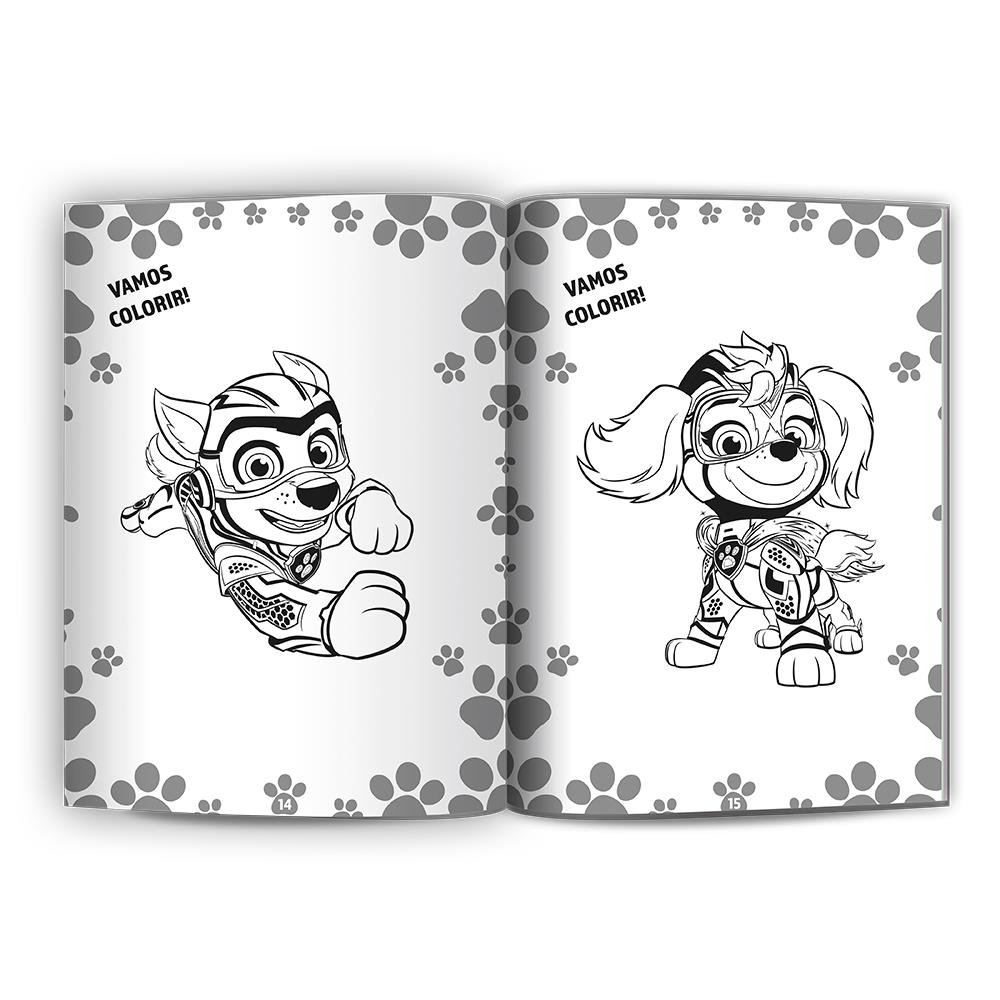 Livro com 500 Adesivos Patrulha Canina - Um Filme Superpoderoso