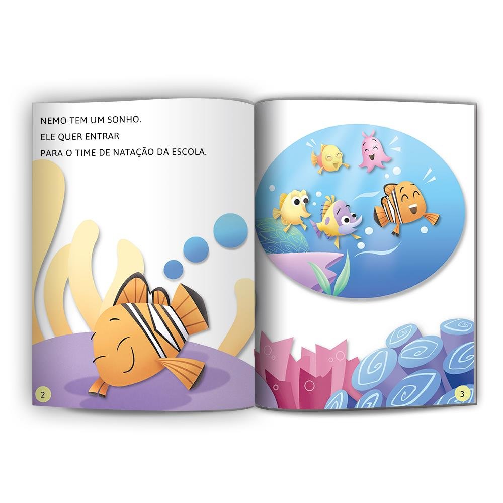 Livro Aprendendo A Ler Nivel 1 - Nemo - Continue A Nadar