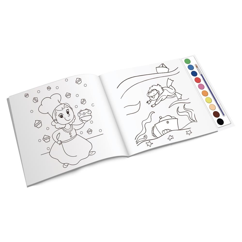 Livros com Aquarela - 2 Capas - Sortido