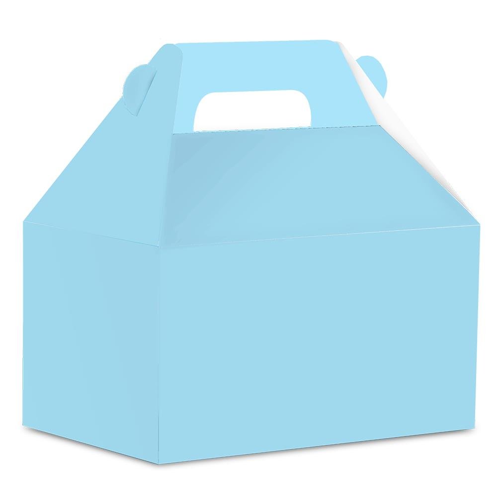 Caixa Surpresa Maleta de Papel Lisa Azul Candy Junco 8 unidades