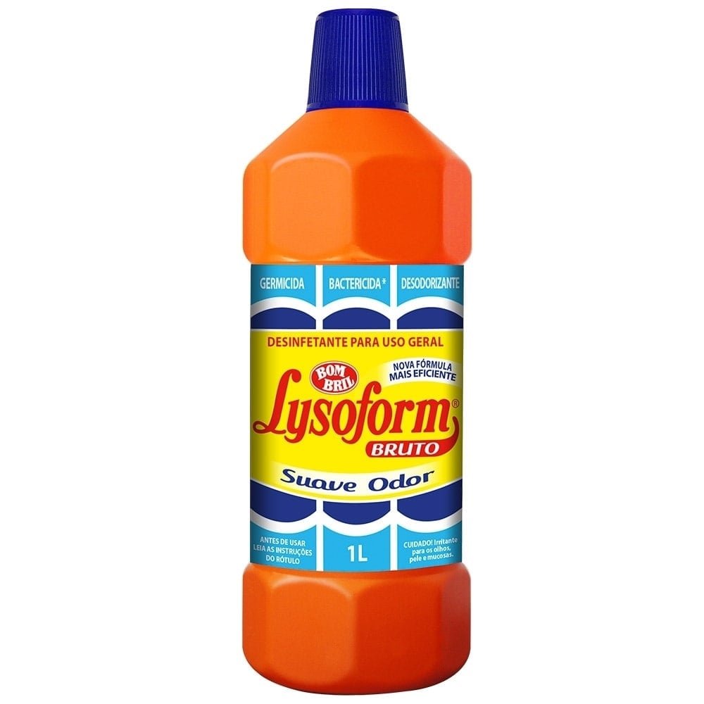 Desinfetante Bruto 1 Litro 12 Unidades - Lysoform