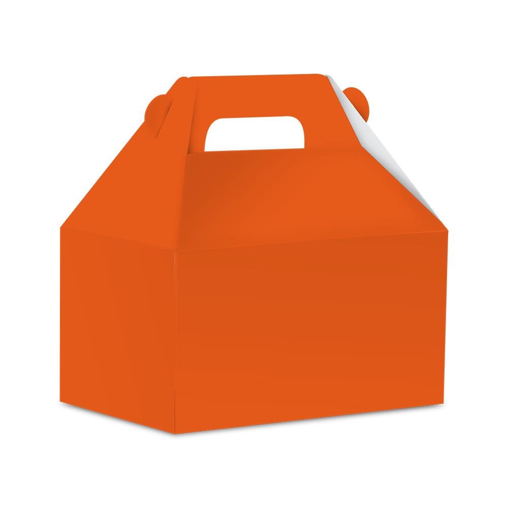 Caixa Surpresa Maleta de Papel Lisa Laranja Junco 8 unidades