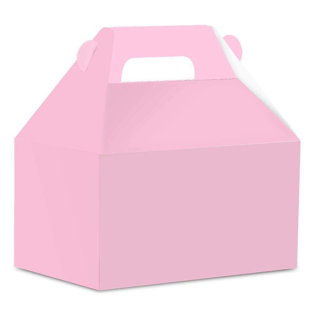 Caixa Surpresa Maleta de Papel Lisa Rosa Candy Junco 8 unidades