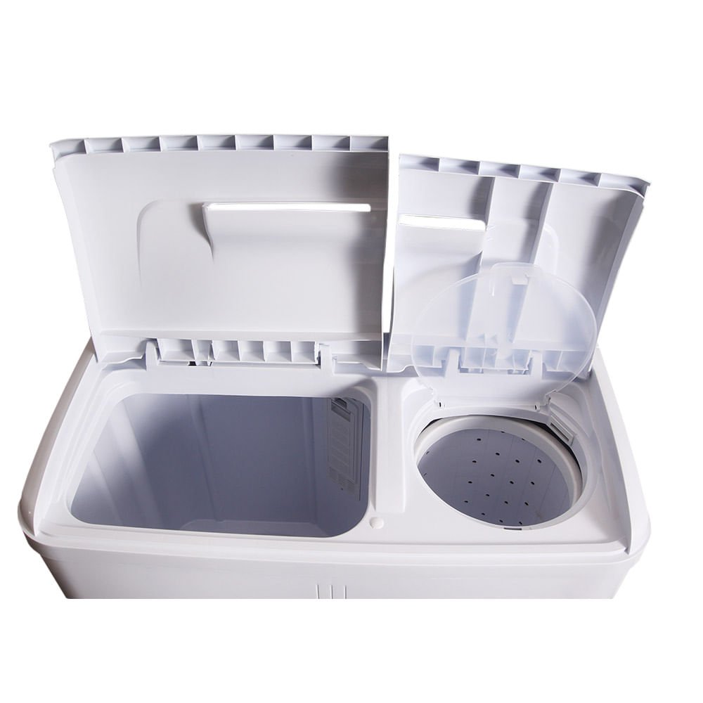 Lavadora e Centrifuga Praxis 10kg 2 em 1 Branca Twin Tub - 220 Volts
