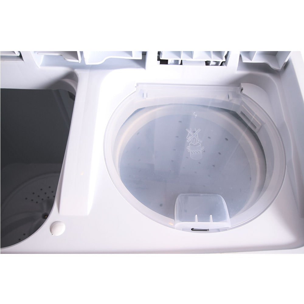 Lavadora e Centrifuga Praxis 10kg 2 em 1 Branca Twin Tub - 220 Volts