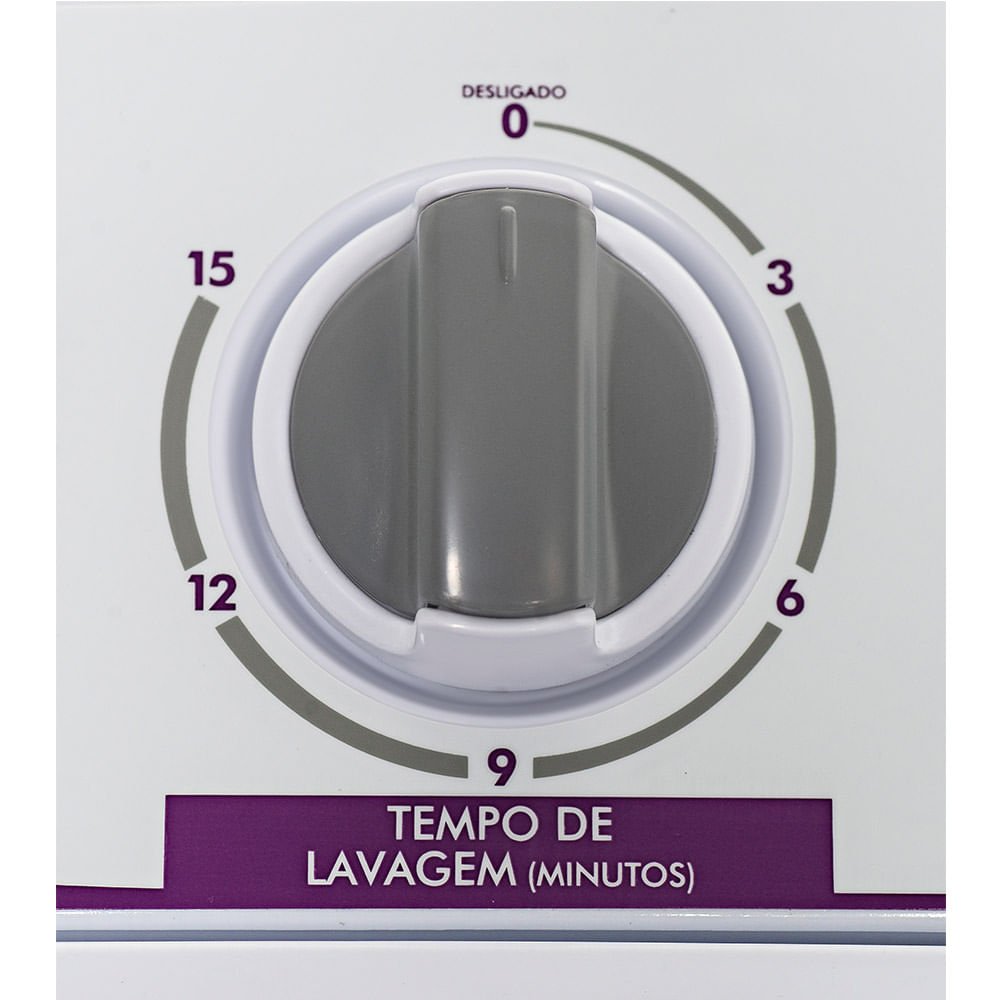 Lavadora e Centrifuga Praxis 10kg 2 em 1 Branca Twin Tub - 220 Volts