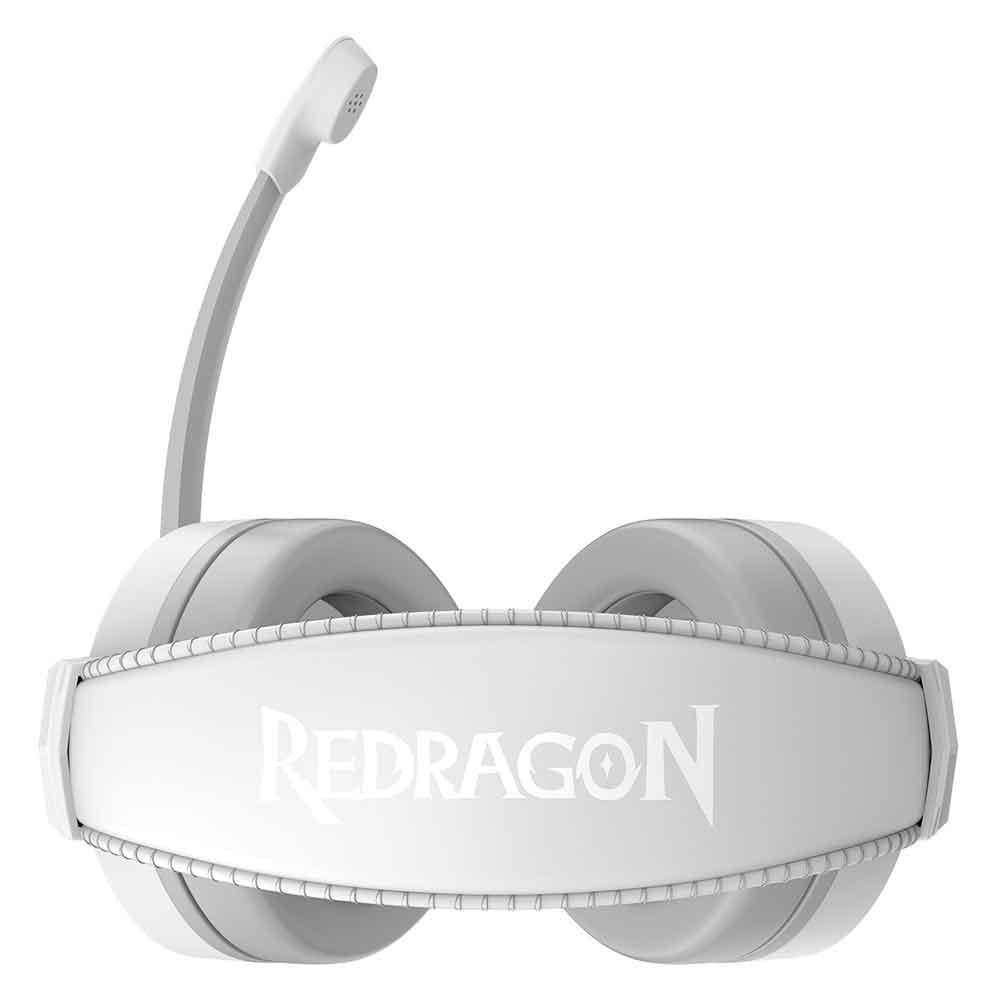Headset Gamer Com Fio Redragon Cronus Lunar White RGB, P3, com Microfone - H211W-RGB