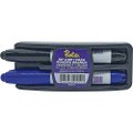 Kit Apagador mais 2 marcadores de quadro branco Roke preto/azul