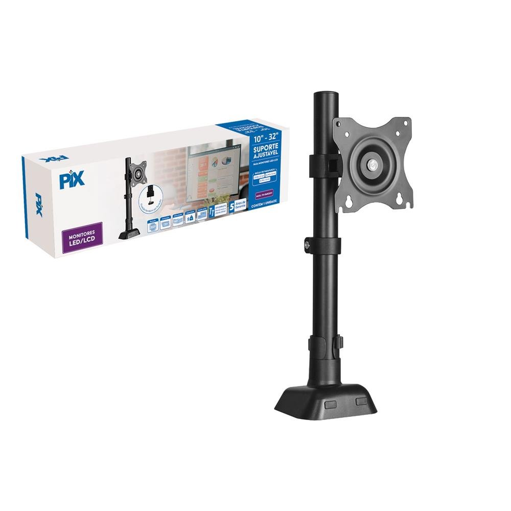 Suporte Ajustável Para 1 Monitor - 10 A 32 - PX-DME32S1