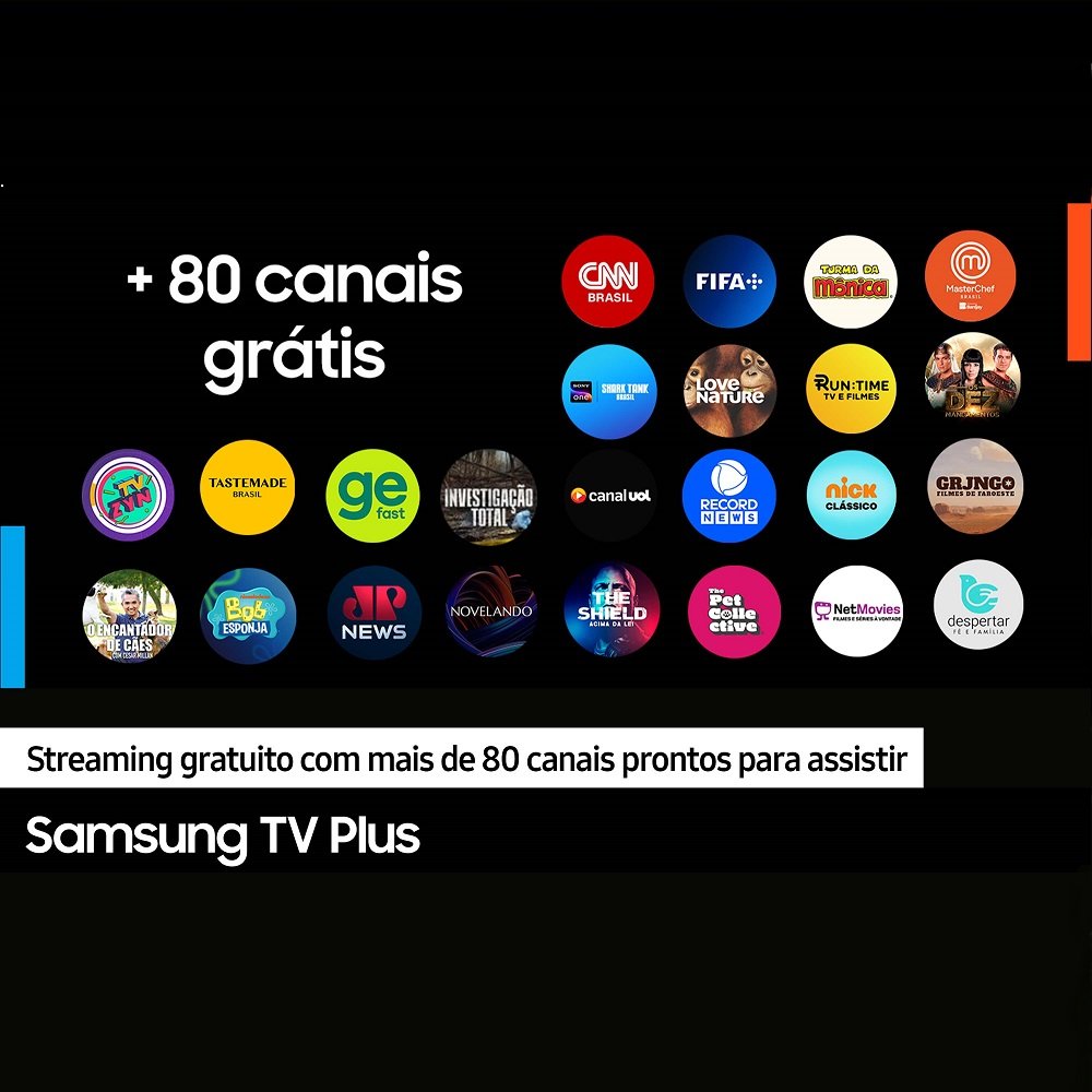 Smart TV Samsung 75" Crystal UHD 4K UN75DU7700 Gaming Hub, AI Energy Mode, Controle SolarCell, Alexa built in