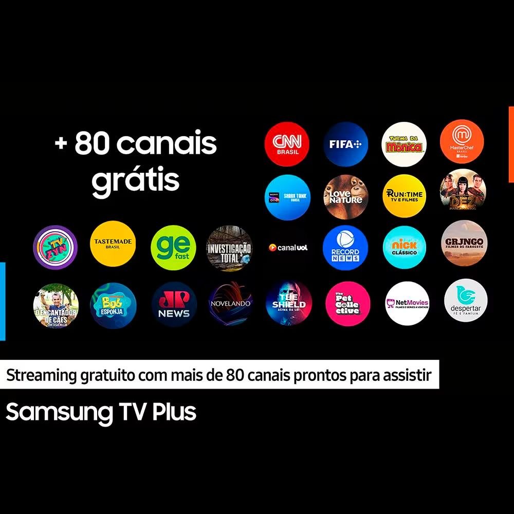 Smart Tv Samsung 65" Crystal Uhd 4K Un65du7700 Gaming Hub, Ai Energy Mode, Controle Solarcell, Alexa Built In
