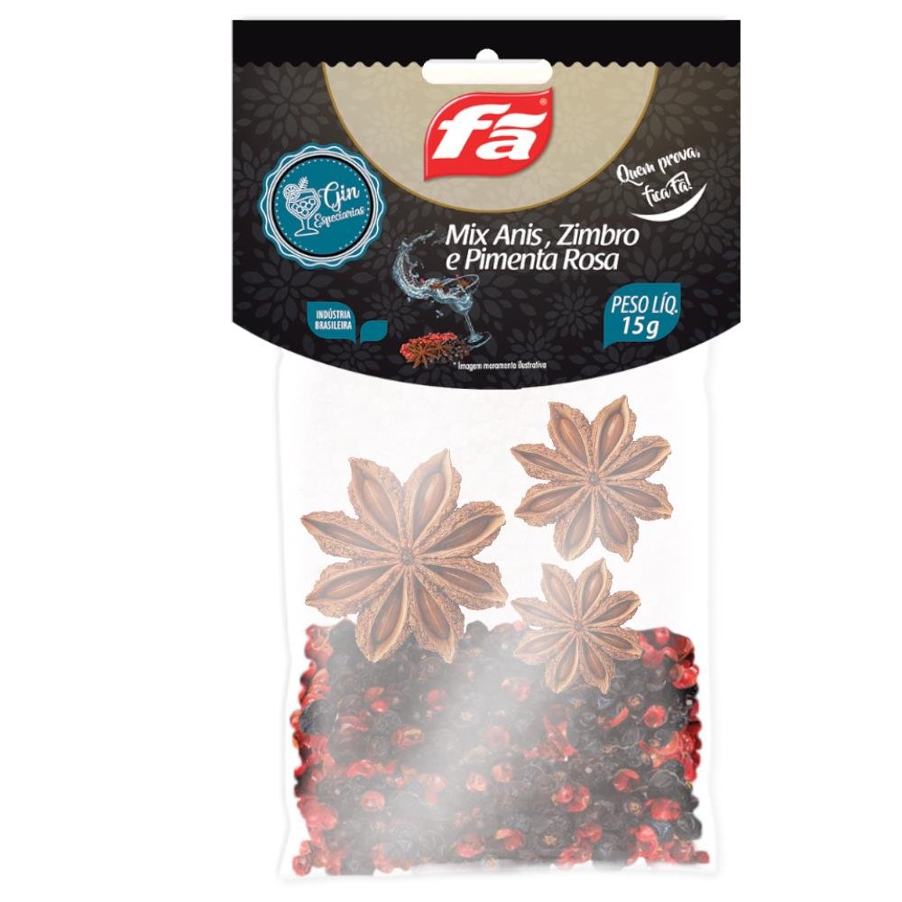 Mix Anis, Zimbro e Pimenta Rosa Gin Fã 15g