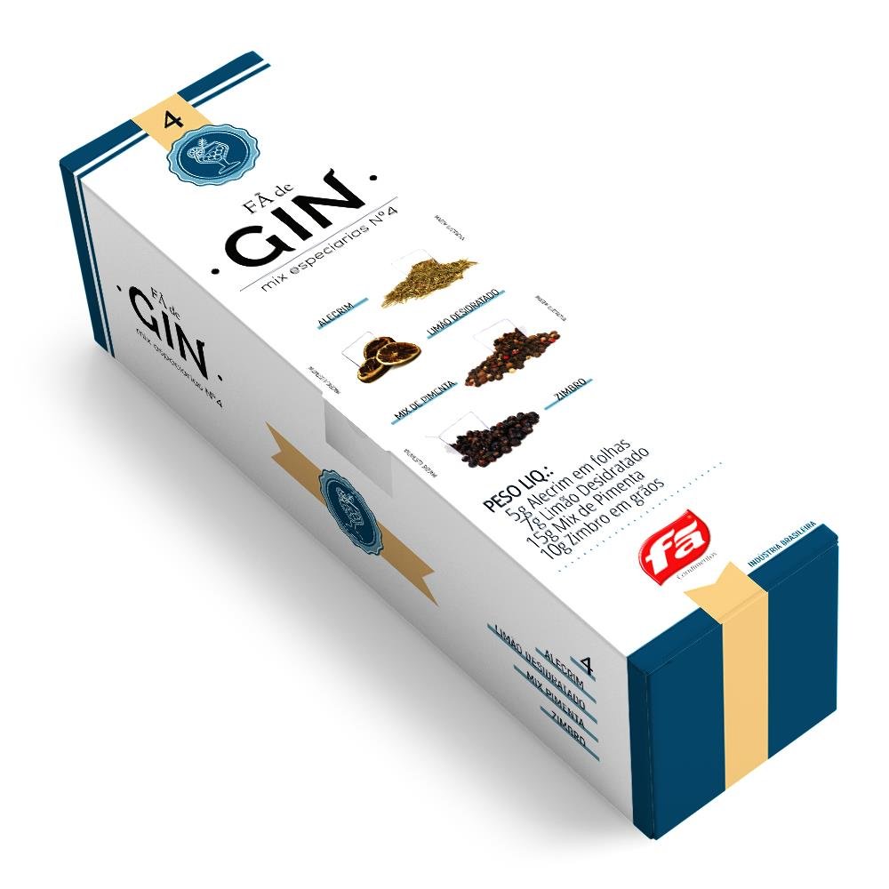 Mix de Especiarias Gin Alecrim, Limão, Zimbro e Mix de Pimenta Fã