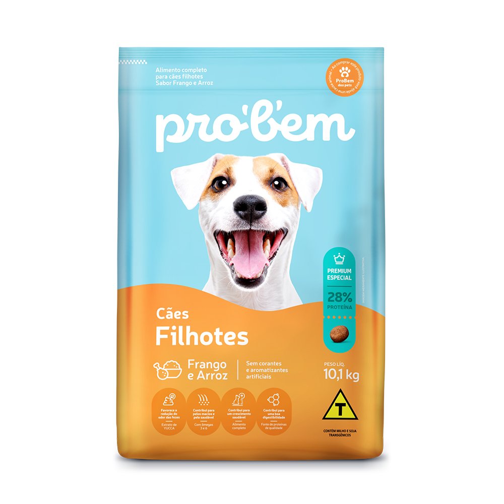 Ração Premium Especial Probem Cão Filhote Frango e Arroz 10,1kg