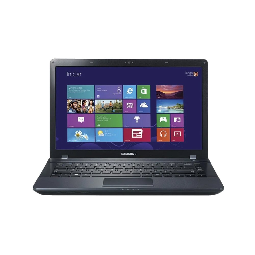 Notebook Ativ Book 2 NP270E4E-KD8BR 2GB 500GB Led 14" DVD-RW Windows 8 Preto - Samsung