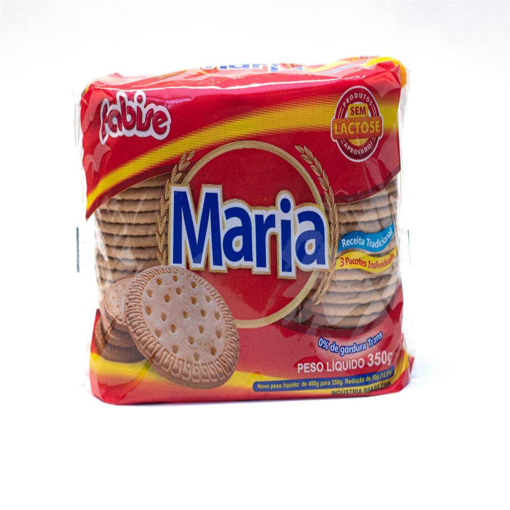 Biscoito Maria Fabise 350g Sem Lactose