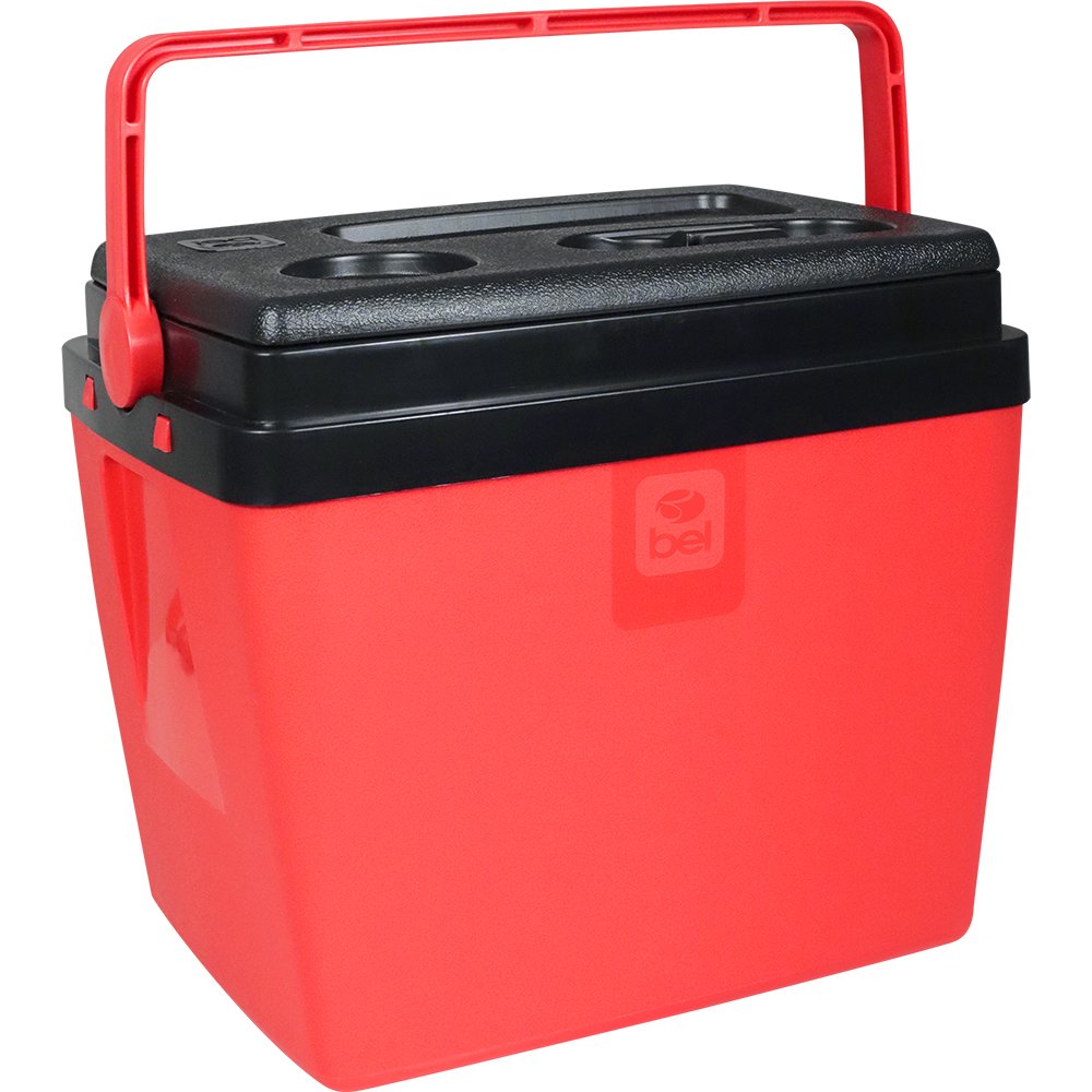 Caixa Térmica 28 Litros Vermelha/Preta Bel