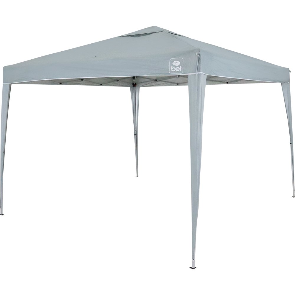 Tenda Gazebo Aluminio Dobravel - 3 M X 3 M - Poliester - Cinza