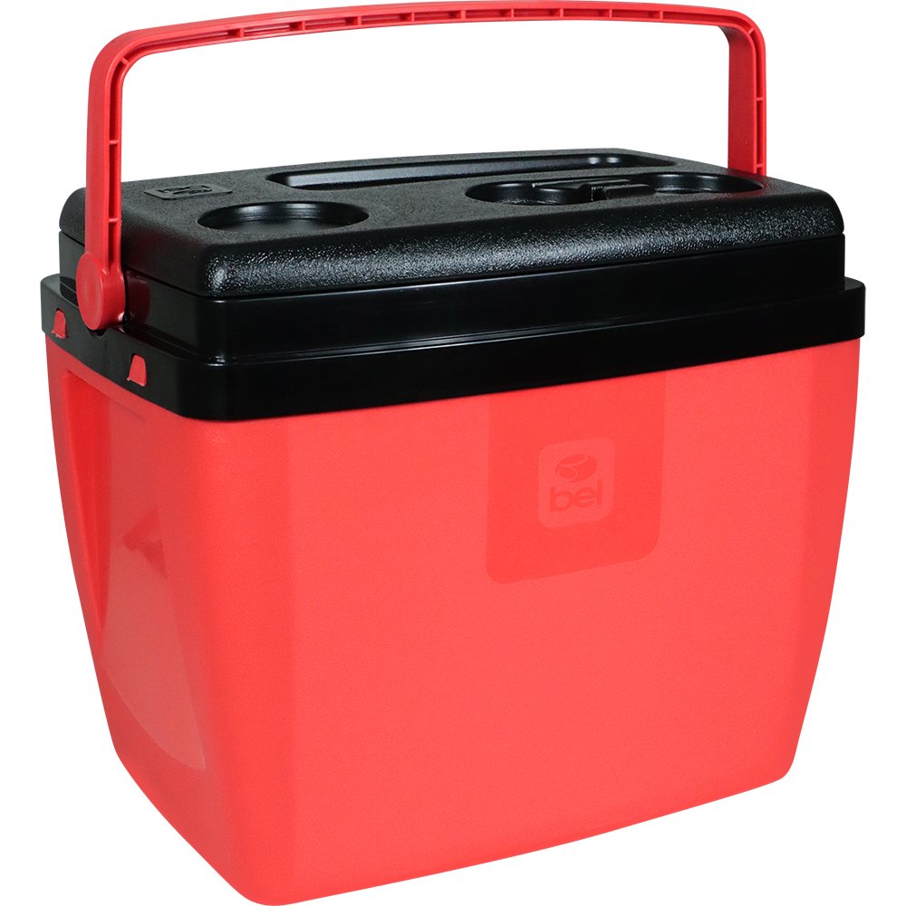Caixa Térmica 19 Litros Vermelha/Preta Bel