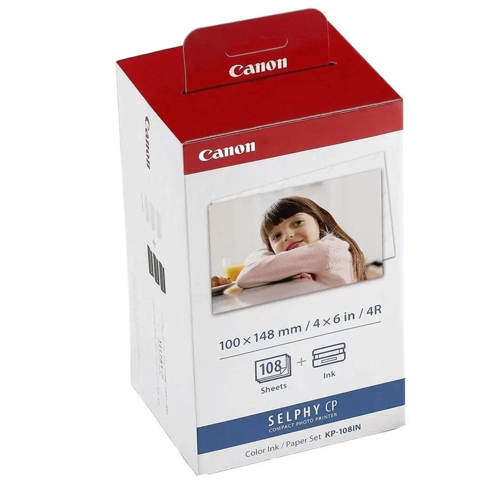 Cartucho Canon Kp-108 In Kit De Impressão Para Selphy Cp1000