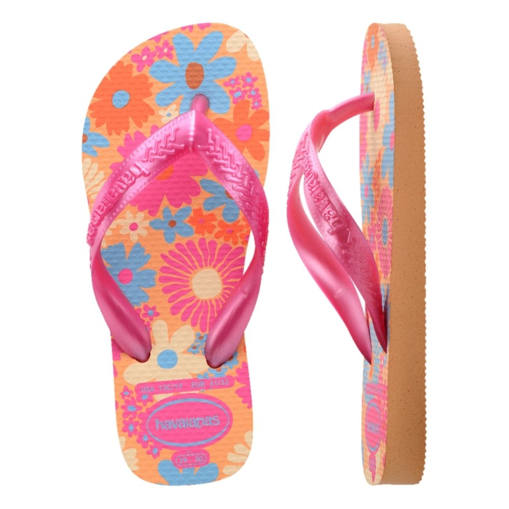Havaianas Kids Flores Pêssego 25/6