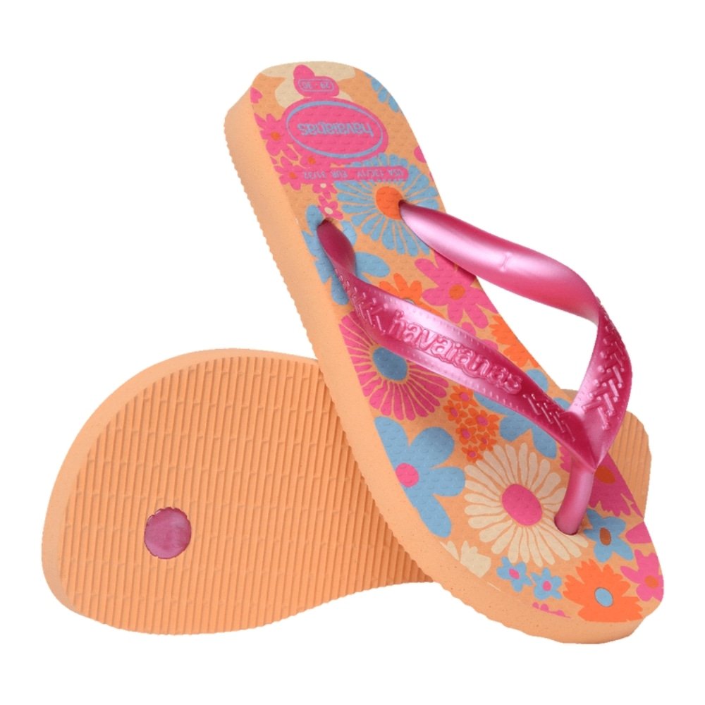 Havaianas Kids Flores Pêssego 27/8