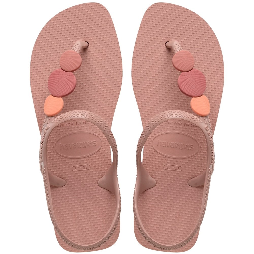 Havaianas Flash Urban Rosa Crocus Gold Metálico 41/2