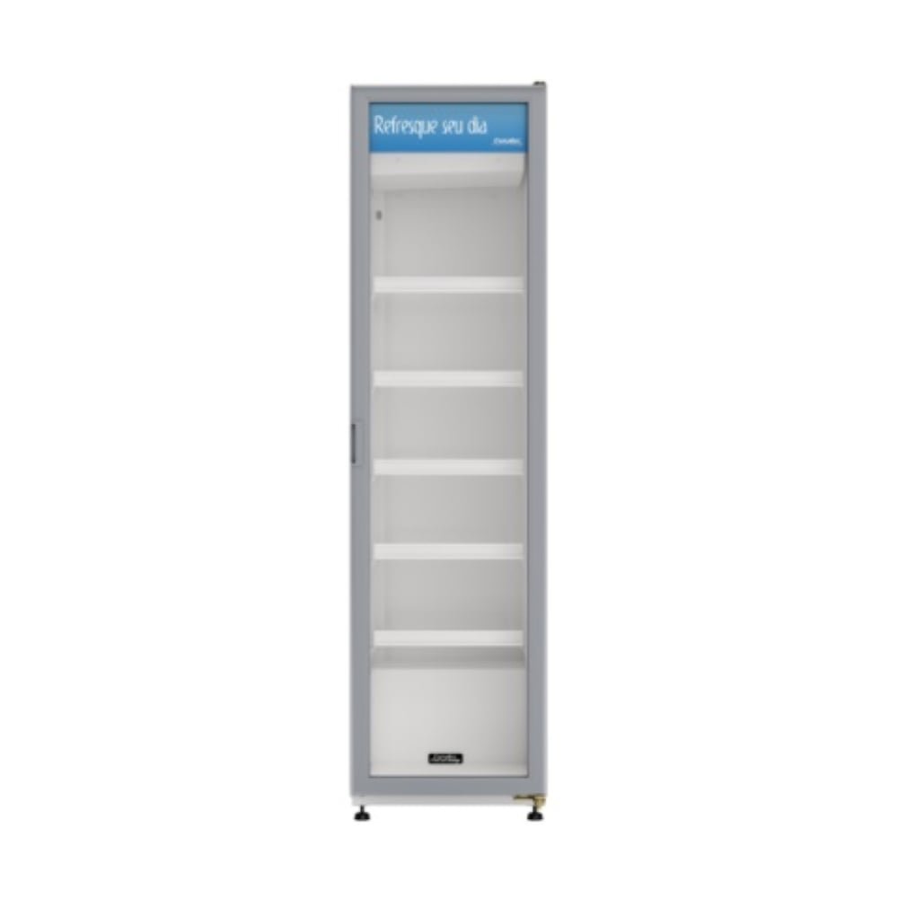 Geladeira/Refrigerador Esmaltec 300 Litros VV300 - Vitrine, SL, Porta Vidro, Branco, Cycle Defrost, 110V