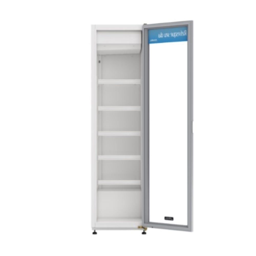 Geladeira/Refrigerador Esmaltec 300 Litros VV300 - Vitrine, SL, Porta Vidro, Branco, Cycle Defrost, 110V