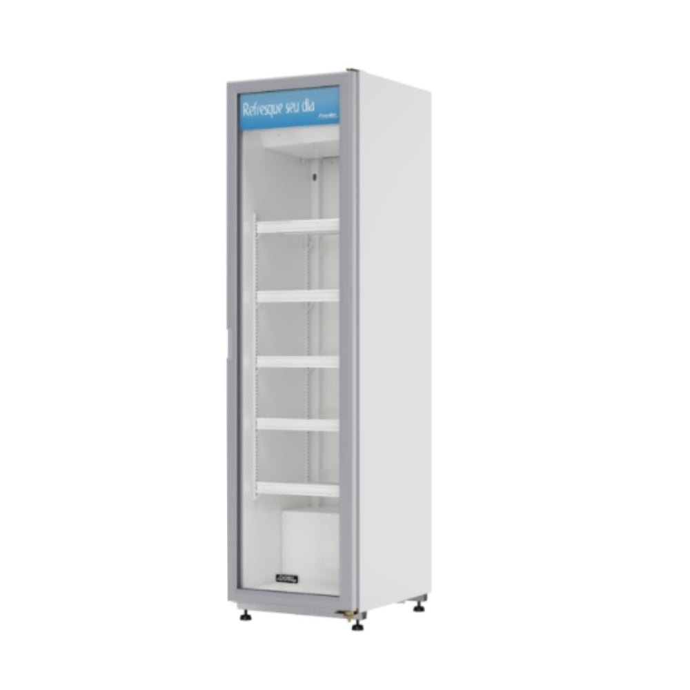 Geladeira/Refrigerador Esmaltec 300 Litros VV300 - Vitrine, SL, Porta Vidro, Branco, Cycle Defrost, 110V
