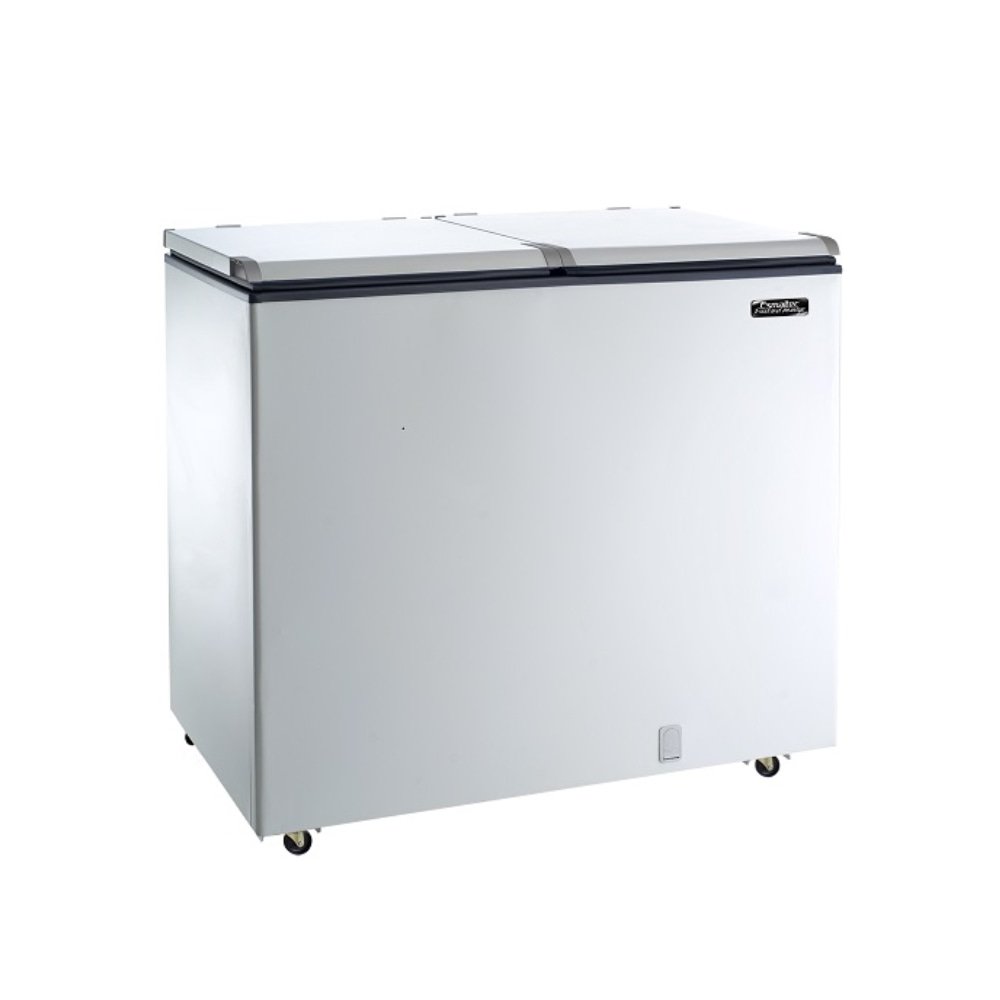 Freezer Horizontal Esmaltec 325 Litros ECH350 - Porta Cega, Dupla Ação, Branco, 110V