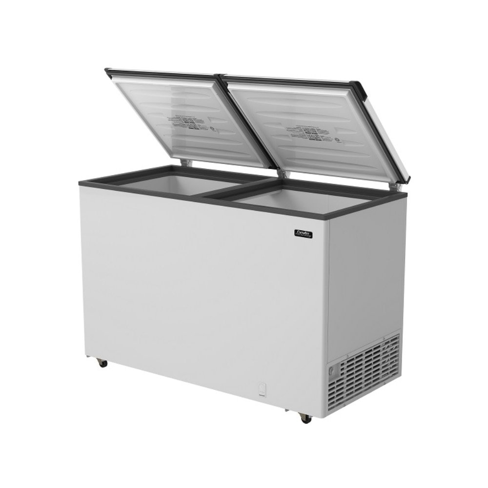 Freezer Horizontal Esmaltec 468 Litros ECH500 - Porta Cega, Dupla Ação, Branco, 110V
