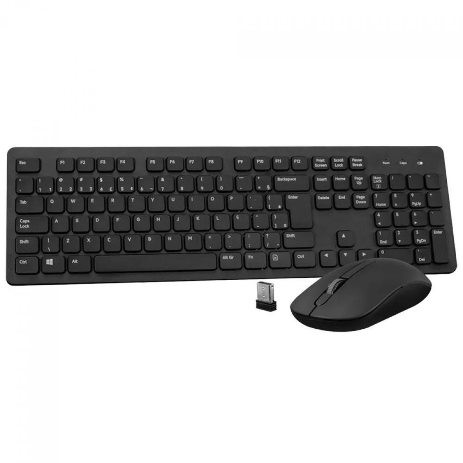 Kit Teclado E Mouse Sem Fio Akko Akp104 Wl, Bluetooth, Abnt2, Preto - 6975351383772