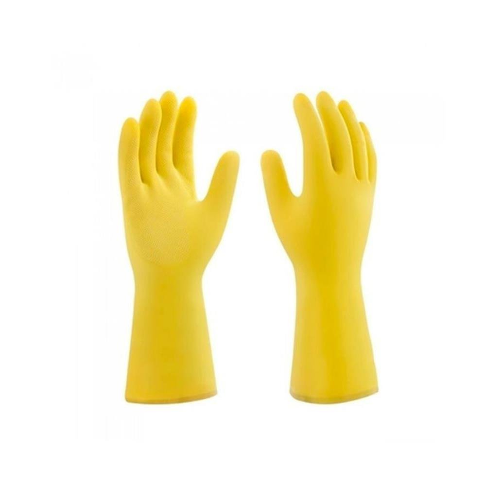 Luva De Borracha Latex P Amarela Silver Nobre