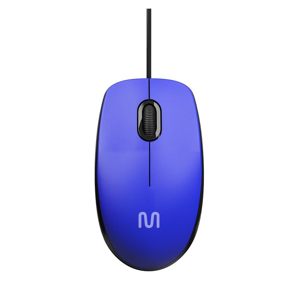 Mouse Multi MF400 12000 DPI USB 3 Botões Azul - MO388