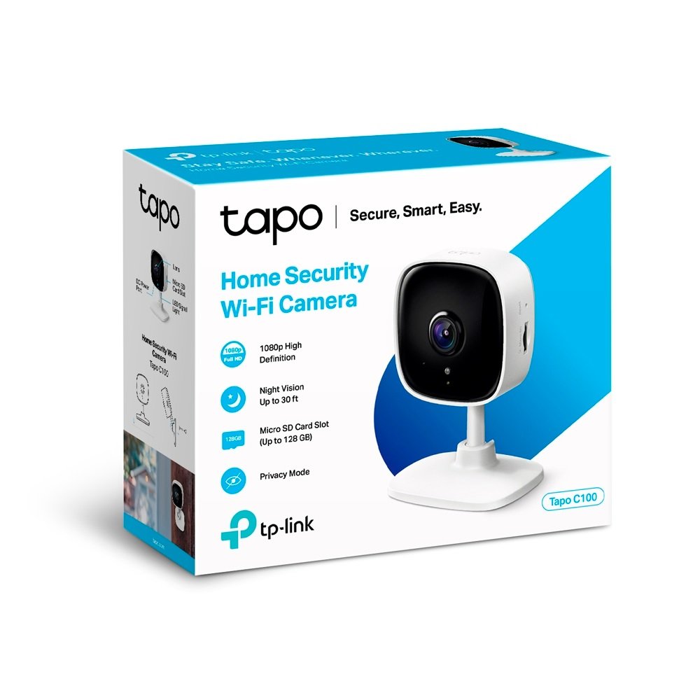 Camera De Segurança Wi-Fi, Full Hd, Tapo, C100, Tp-Link