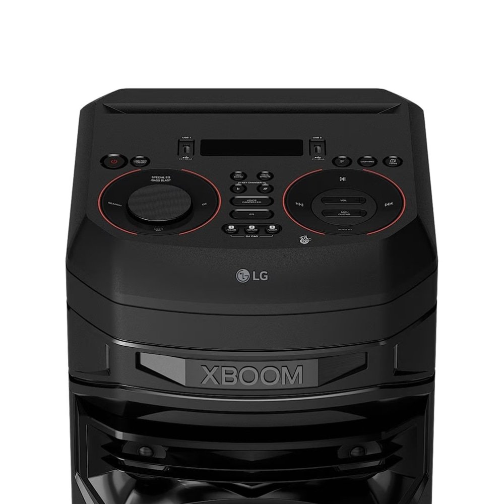 Caixa de Som LG XBOOM RNC5 - Entrada USB, Bluetooth, FM, LED, Karaoke, DJ, Preto