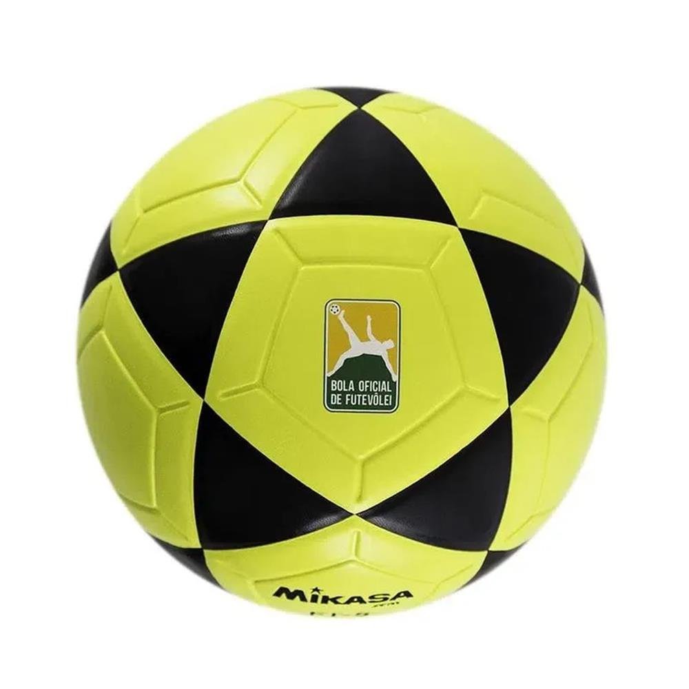 Bola Oficial de Futevôlei Mikasa FT-5 Amarela e Preta
